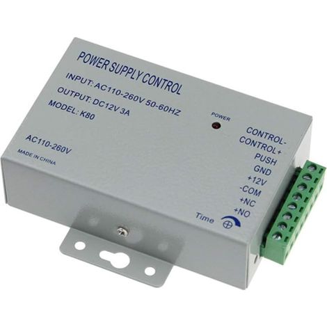 1 Alimentation Système Contrôle Accès 12V 3A Entrée Universelle Sortie Stabilisée Pour Serrure Électrique