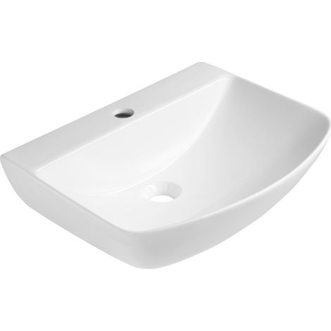 Lavabo en céramique STOLZ 51x40cm, blanc (1/4)