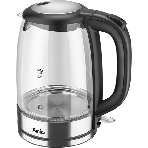 Amica KD 2050G Elektrischer Wasserkocher Transparent 1,7L (1/5)