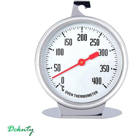 Thermomètre de four en acier inoxydable, thermometre four a bois,thermomètre de cuisson au four 400 degrés pour suspendre ou poser dans le four (1/5)