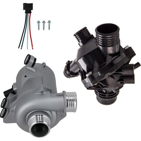 Bomba de agua eléctrica refrigerante + termostato for bmw e60 e81 e87 e88 e90 (1/4)