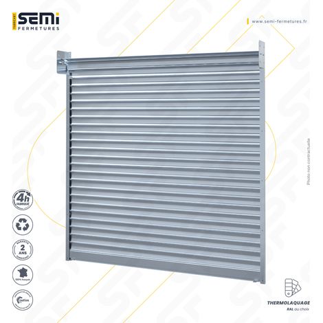 Semi Fermetures - Rideau métallique manuel – Lames pleines 8/10ème – L2500 – H3000 (1/3)