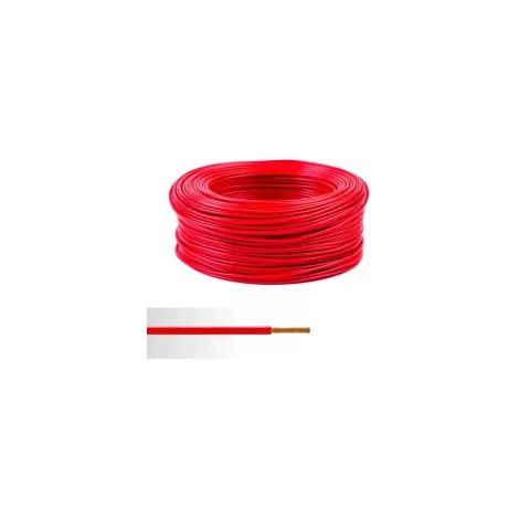 Fil électrique souple ho7v-k 25mm2 rouge (prix au m)