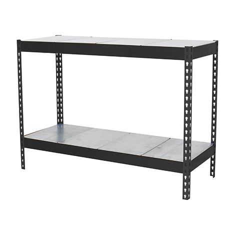 SimonRack Scaffale Industriale, 900x1500x750 mm, 2 Ripiani in Metallo, Portata 600 kg per Ripiano, Scaffale Carichi Pesanti, Antracite/Zincato – Simonforte (1/3)