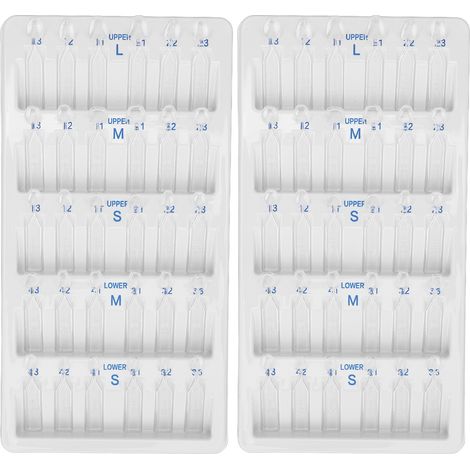 60 pièces Empreintes Facettes Dentaires Résistantes à la Chaleur, Kit pour Prothèses Dentaires (1/5)