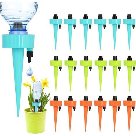 Kit de riego automático, sistema de riego de 18 piezas para plantas, fácil de regar, plantas de jardín ajustables (1/5)