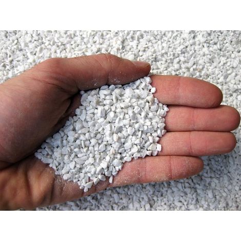 Graniglia di marmo bianco 3/5 mm (10 kg)