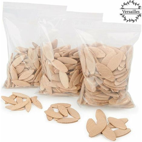 Lamelles d’assemblage Lamello 20 – Lot de 100 pièces en hêtre massif – Pour fraisage à lamelles 4 mm – Assemblages stables et durables (1/5)
