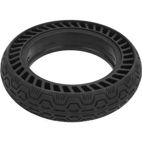 Pneu pour trottinette électrique 10x2.5‑6.5/60/70‑6.5 en caoutchouc à forte adhérence, motif rainuré en nid d'abeille, absorption des chocs. Pièces détachées pour trottinette électrique. (1/5)