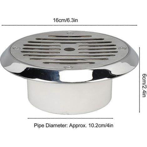 Bonde de fond de piscine 4 pouces en acier inoxydable 304, accessoire de vidange pour spa et source thermale