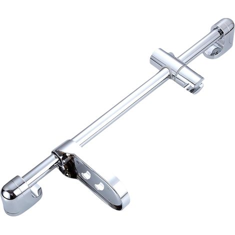 Support de douchette pivotant amélioré, supports de pommeau de douche en acier réglables, sans perçage, pour poignée coulissante, hauteur réglable (1/5)