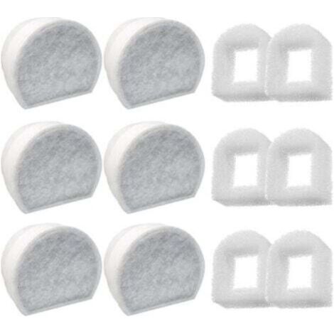 Lot de 12 Filtres pour Fontaine à Eau Compatible PetSafe Drinkwell Inox 360 Avalon Pagoda Seascape Sedona (1/4)