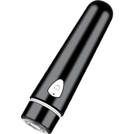 Tondeuse à barbe sans fil pour hommes, rechargeable par USB, rotative à 360°, portable et électrique. (1/4)