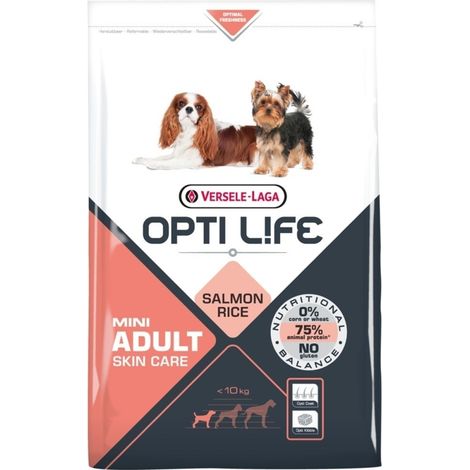 Nourriture pour mini-chiens OPTI Life Skin Care au saumon et au riz 7,5 kg  Offre exclusive (1/3)
