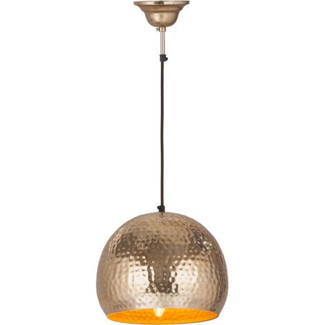 Lampe Suspension Design "Factory Style" 27cm Or (1/2)