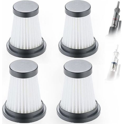 4er-Pack HEPA-Ersatzfilter für kabellose Staubsauger von Moosoo K12, K12 Pro, K13 und Genius Invictus One 1.0 X7 / 2.0 (1/4)