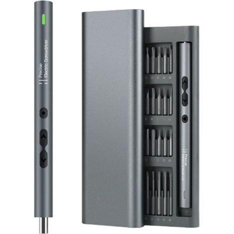 Mini tournevis électrique, tournevis électrique de précision sans fil 62 en 1 avec 48 embouts, kit d'outils de réparation de tournevis électrique rechargeable. (1/5)