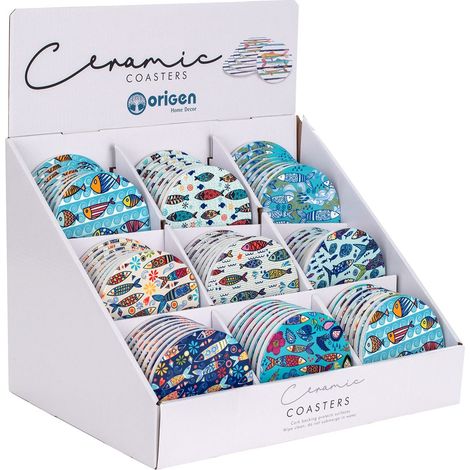 Signes Grimalt Posavasos Cocina  Posavasos Peces 72U Posavasos Multicolor 11x11x1cm 29400