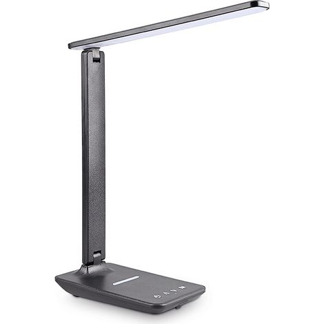 Lampe de table LED, lampe de chevet à intensité variable, 5 modes de couleur,5 niveaux de luminosité, contrôle tactile flexible,pour chambre à coucher (1/4)