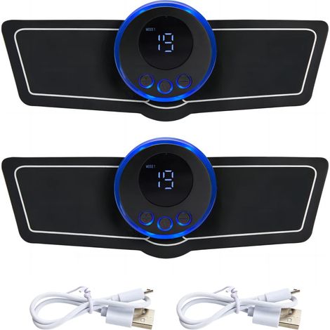EMS-Elektromassagegerät, Pulsmassagegerät, Fitness- und Muskelaufbaugerät zur Körperformung und Bauchmuskelstimulation 04815-AquaForge