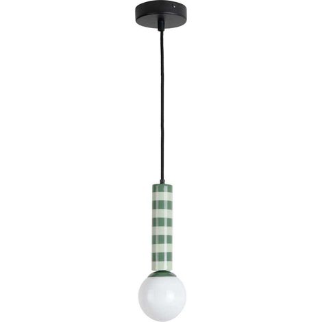 Suspension en métal bicolore Rayado Vert (1/4)