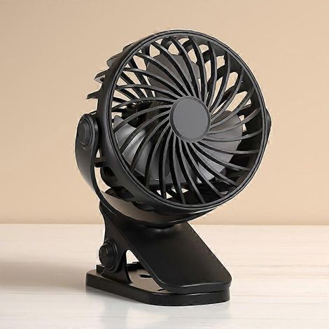 Mini ventilador portátil con clip, silencioso, con cabezal ajustable de 360° para oficina, dormitorio o residencia estudiantil, alimentado por USB. (1/5)