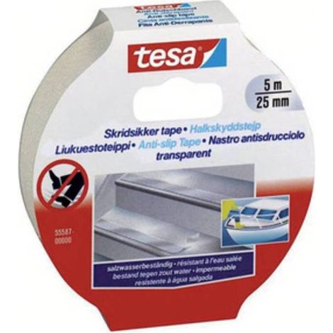 6 x NASTRO ANTISDRUCCIOLO TESA 25 MMX5M TRASP