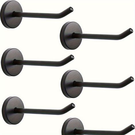 Juego de 4 ganchos de pared largos de acero inoxidable, resistentes a la corrosión y aptos para diversos entornos. Ideales para familias, el hogar y el garaje. (1/5)