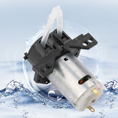 Dosierpumpen-DIY-Peristaltikschlauchkopf für Aquarienlabor-Chemieanalyse (schwarz, 12 V, 2 x 4) (1/5)