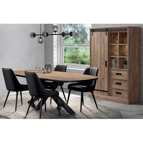 CEDRA - Ensemble Industriel Argentier + Table Ovale 230cm (1/5)