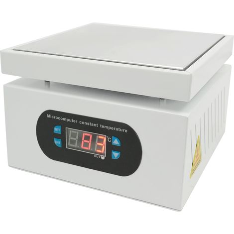 Station de soudage Plaque chauffante 150 x 150 mm Mini plaque chauffante à souder 500 W Petites plaques chauffantes 400 °C Affichage LED électrique Préchauffage Soudure Station de préchauffage (1/5)