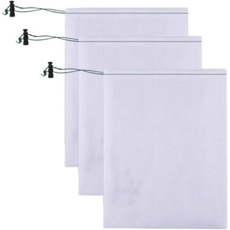 Lot de 3 Sacs de Nettoyage de Piscine 55x35 cm Sac filtre à Mailles Fines Entretien de Piscine Pour Aspirateur de Feuilles de Piscine Filtre de bassin (1/4)