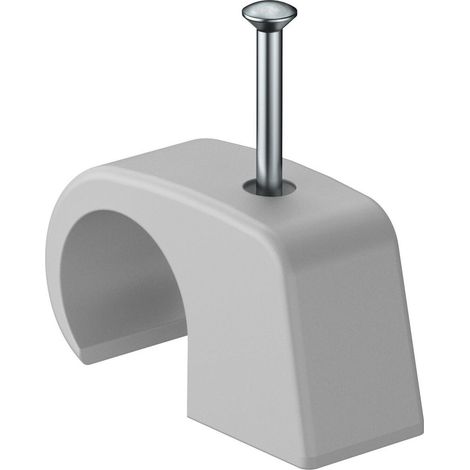 OBO Bettermann Clip de adherencia 14-17mm, L40 polipropileno gris claro RAL 7035, 2228904