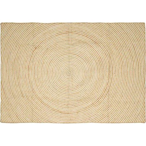 Alfombras de área Blanco 200 x 290 cm yute vidaXL