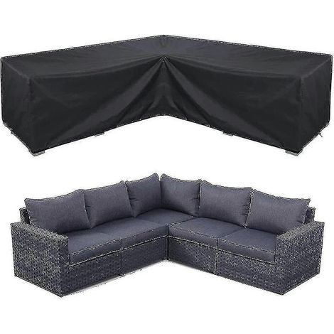 Housse imperméable pour canapé d'angle, ensemble de mobilier de jardin, housse pour mobilier d'extérieur - 320 x 320 x 80 cm (1/5)