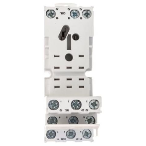 Zoccolo relè R3 3P 10A 300V AC GZM3-GRAY 857412