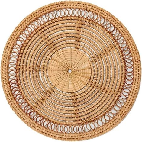 Natural Boho Woven Basket Rattan Decorative Decor Woven Decor Woven Wall Hanging