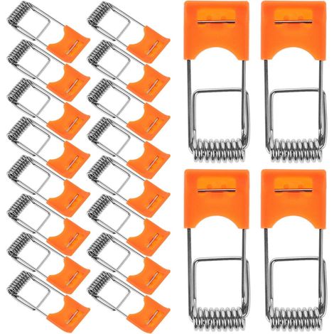 Colliers de serrage à ressort, en plastique et métal, 50 clips, application robuste polyvalente (1/5)