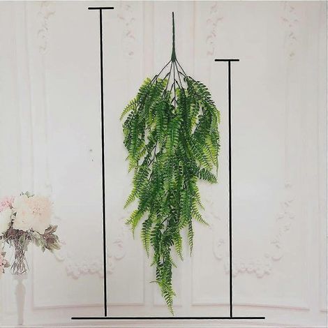 Plante artificielle simulée, fausse fleur en rotin, décoration intérieure, feuille de fleur artificielle, tenture murale persane, lot de 5 (1/5)