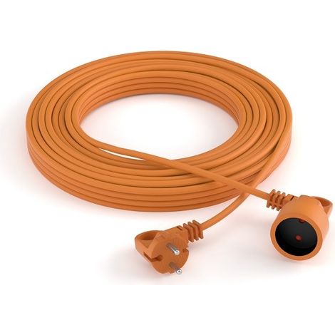 Rallonge électrique acar M01908 orange 25 mètres 3680 W