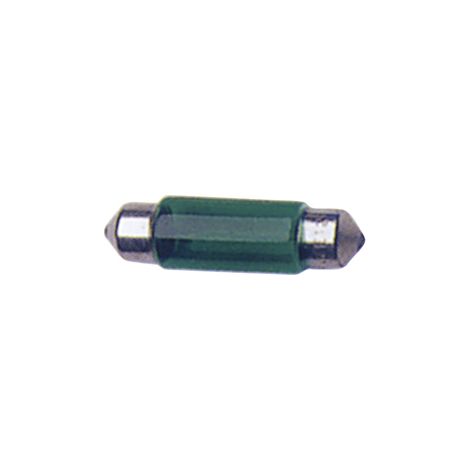 2 Ampoules Navettes - 12V5W - T11 - Vert - C5W - 35mm (1/3)