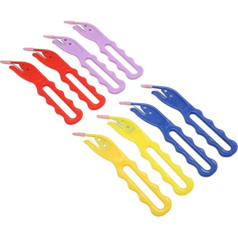 Outil portable et indolore de coupe-élastiques (lot de 8) pour retirer les élastiques à cheveux. (1/5)