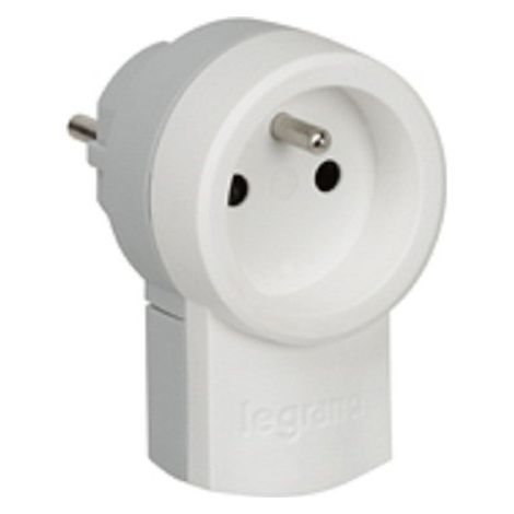 Legrand – Fiche double fonction 2P+T 16A 250V – Pour 2 appareils – Câblage direct sur cordon 3G 1,5 mm² – Usage sécurisé et optimisé
