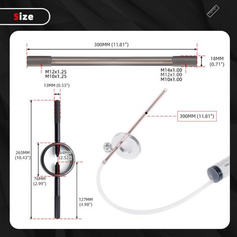 Motorcycle fork spring compressor tool kit, bicycle valve spring compressor 60 ml, standard one piece.