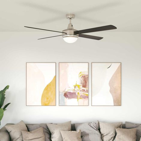 Ventilador de Techo con Luz y Control Remoto Ø 130 cm (1/5)