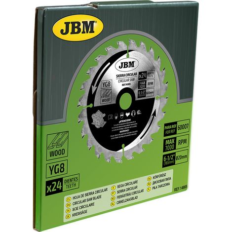 KREISSÄGEBLATT 24T 165mm. FÜR HOLZ FÜR REF. 60007  JBM14985