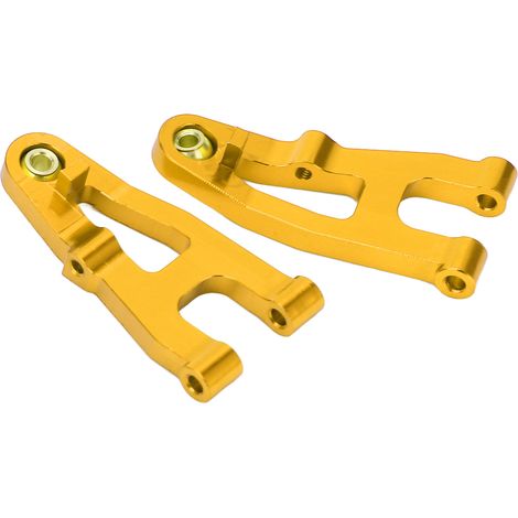 Paire de bras de suspension inférieurs avant en aluminium pour voiture RC SG 1603 1/16 (pièces de rechange jaunes) (1/5)