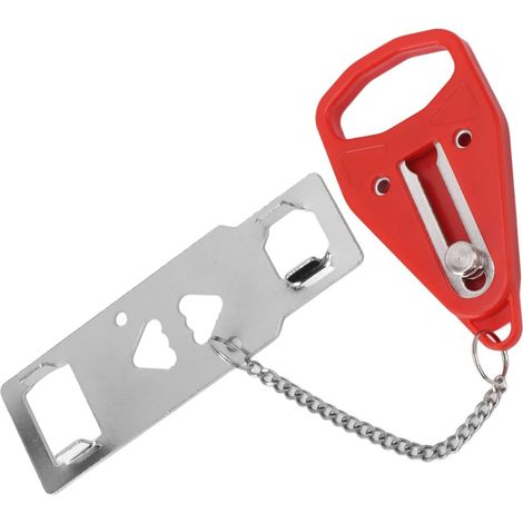 Light Steel Security Travel Steel Door Lock Room for Red Portable (1/5)