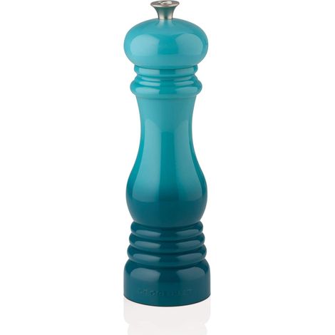 Moulin à Sel Classique Réglable, Plastique ABS Résistant aux Éclats, Anticorrosion, 21 cm, Bleu Caraïbes, 96002000490000 (1/3)