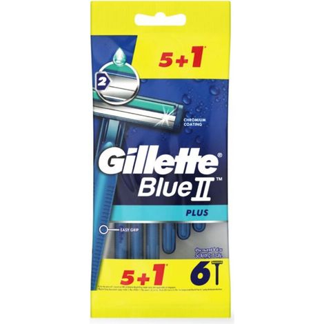 GILLETTE BLUE II PLUS CUCHILLAS 5U.+1UD GRATIS
